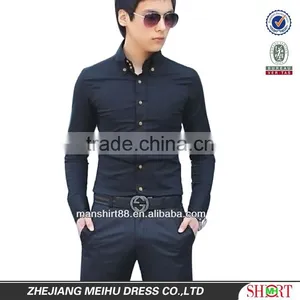 High Quality Slim Fit 100%Cotton Casual Shirt for Men With Wendsor Collar thumbnail-1