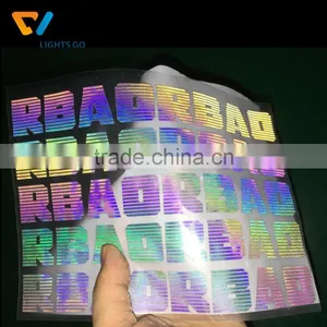 Dongguan Cheng Wei PET Material Heat Resistant Stretch Rainbow Reflective Heat Transfer Film thumbnail-1