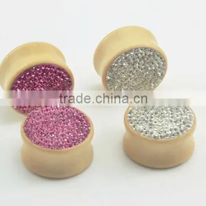 Wooden Ear Plug /ear Expander/ear Flesh Tunnel Body Jewelry WD017 thumbnail-1