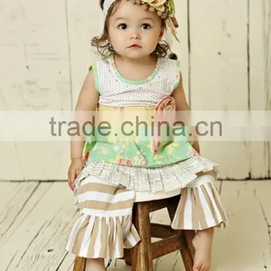 Conice Nini Girls Boutique Clothing Mustard Pie Sleeveless Clothes for Wholesale thumbnail-1