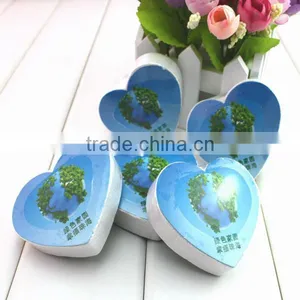 100% Cotton Heart Design Compressed Magic Towel thumbnail-1