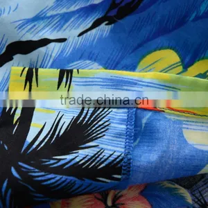 OEM Custom Coconut Button Print Boys Aloha Shirts thumbnail-5