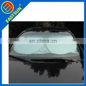 Silver Coated Polyester Foldable Car Window Pop up Sunshade thumbnail-1