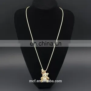 Wholesale Crystal Diamond Rhinestone Fashion Pendant Necklace MCB-0033 thumbnail-3