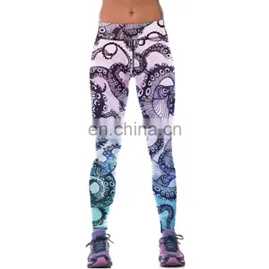 Black And White Stripes Women 2017 Wholesale Dylan Sexy Tight Breathable Sports Digital Printing Pants thumbnail-1