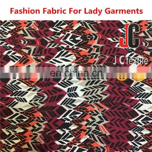 100% Polyester African Printed Fabric Wool Dobby Fabric for Women's Frocks thumbnail-1