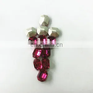 Nice Color Fuchsia Crystal Oval Fancy Loose Stone Beads thumbnail-4