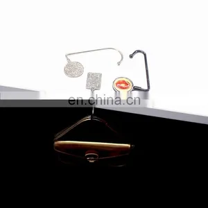 Custom Wholesale Craft Carved Metal Bag Hanger thumbnail-1