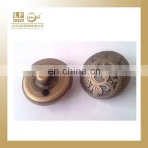 Splendid Gold Hang Plating Crown Metal Button thumbnail-4