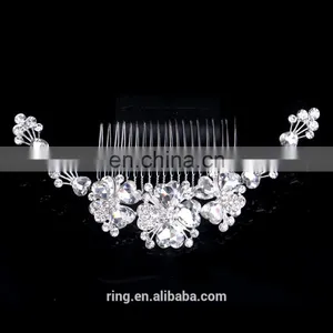 Fashion Handmade Four Leaves Bridal Hair Comb Wholesale thumbnail-4