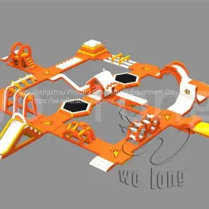 Giant Kids Inflatable Water Park For Sale/Inflatable Floating Water Park/Inflatble Amusement Park thumbnail-1