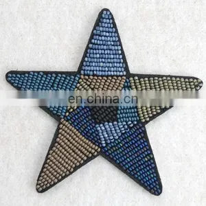 New Developing Star Beaded Patch Handmade Applique thumbnail-2