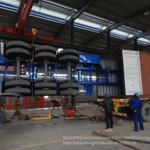 3 Axles 50 Tons 40FT Container Chassis Semi Trailer thumbnail-2