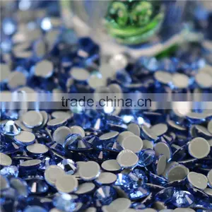 Wholesale Light Blue Hot Fix Rhinestone for Rhinestone Logo Girl Bags Clothes thumbnail-4