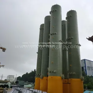 FRP Biogas Desulfurization Scrubber FRP Scrubbers Tower FRP Desulfurization Tower thumbnail-1