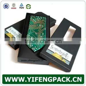 Plain Black Paper Gift Box With Stamped Logo, Paper Gift Box for Bow Tie Packaging thumbnail-6