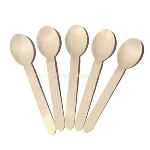 Disposable Cutlery FSC Certified 14 Inch Wooden Spoon Wooden Kitchen thumbnail-1
