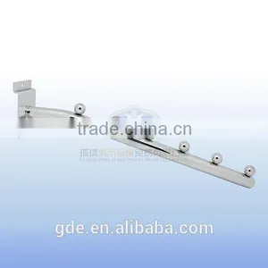 2016 New Product Metal Chrome Waterfall Display Hook for Slatwall Accessories thumbnail-2