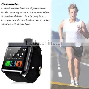 2015 Pedometer Watch With Bluetooth Smart Watch Mobile for Samsung S4/Note3/S5 Android Smartphones for U8 Plus Watch thumbnail-4