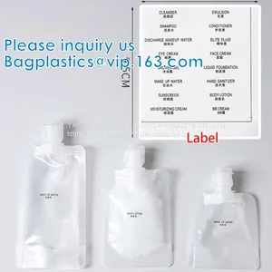 Liquid Sub Bagging, Sanitizer Lotion, Fluid Bottles, Travel Bag, TSA Approved Container Bag, Squeeze Pouch thumbnail-5