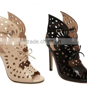 C89270A Hot Sale Lady High Heel Shoes Wholesale Women Fish Mouth Shoes thumbnail-2