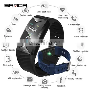 SANDA S5 Men Smart Sports Watches Heart Rate Monitor Fitness Call Reminder GPS IOS Wrist Watch thumbnail-5