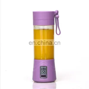 Fruit Juicer Popular USB Blender Juicer Mini Electric Portable Rechargeable Travel High Quality 380ml 6 Blades thumbnail-1