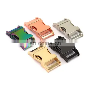 Factory Design Noble Golden Color Smooth-faced Easy-to-pull Solid Backpack Strap Buckle thumbnail-3