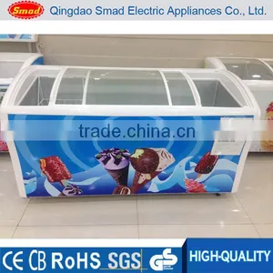 300L Ice Cream Freezer Glass Door Freezer Display Freezer thumbnail-4