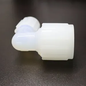 PFA Flared Elbow DAIKIN Raw Material Right Angle Fitting High Temperature Resistant Plastic Joint 1/4″ to 1″ Pipeline Connection thumbnail-1