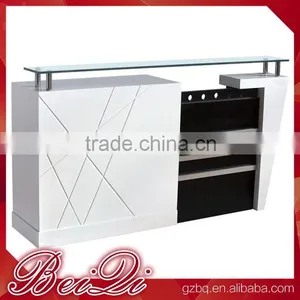 Black and White Elegant Classic Checkout Receiption Counter, Barber Salon Shop Equipment Supplies thumbnail-1