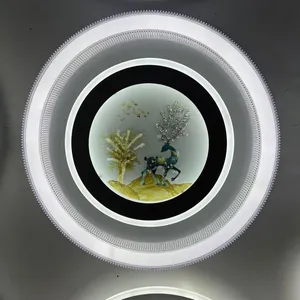 2025 Bedroom Light, Modern Minimalist LED Glass Ceiling Light, Round Nordic Creative and Personalized Study Light thumbnail-4