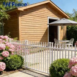 Wholesale Price Galvanized Steel Fence for Villa Residential Backyard Modern Rust-proof Black Fence thumbnail-1