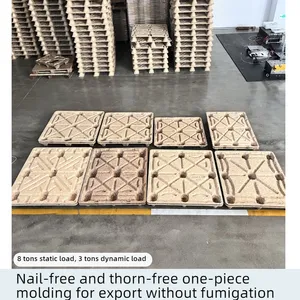 Cost-Effective Molded Wood Pallets — Factory Direct Supply — Versatile for Warehousing, Internal Circulation, and Export thumbnail-4