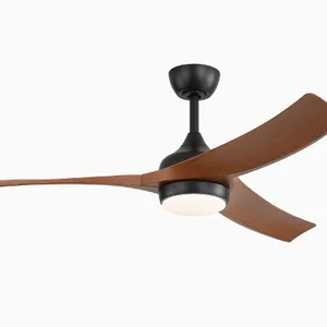 New Variable Frequency Solid Wood Fan Light/Silent Integrated Ceiling Fan Light（Wechat:13510231336） thumbnail-1