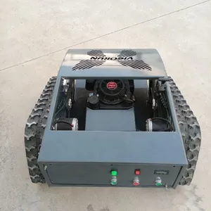 Industrial Grade Gasoline Electric Hybrid Single Cylinder Fast Weeding Rubber Track Remote Brush Mower With 550mm Cutting Width thumbnail-6
