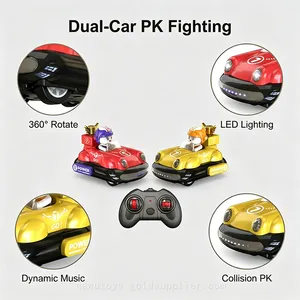 2.4 Ghz Dual Fight Bumper RC Car Music 360 Degree Rotate Remote Control Toys thumbnail-3