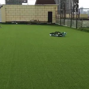 50mm Olefin Fiber Artificial Turf With UV Stabilization and 10mm Drainage Holes for Commercial Landscape thumbnail-1