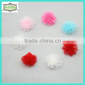 Cheaper Mini Hot Sale 2.5cm Organza Ribbon Flowers thumbnail-1