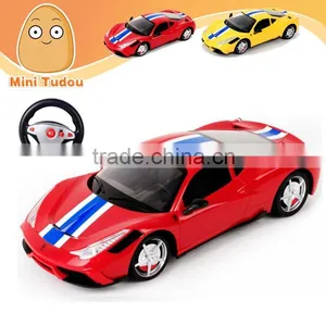 1:14 High Imitation RC Model Racing Car With Steering Wheel With Light and Music, Top Racing rc Car, High Speed Imperial Racing thumbnail-1