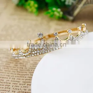 Fashion Jewelry Gold Diamante Crown Bracelet For Fashion Girls thumbnail-4