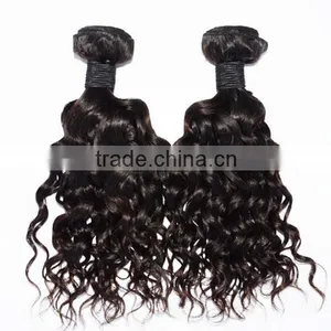 Premium Hair Weave Natural Wave Cheap And High Quality Hair Extension no Synthetic Hair thumbnail-1