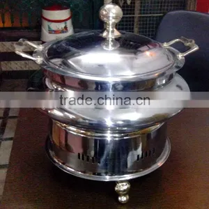 Steel Cheffing Dish, Wedding & Party Utensils, Food Serving Dish, Hot Keeping Dish, Catering Item, Hotel & Restaurant Utensils thumbnail-1