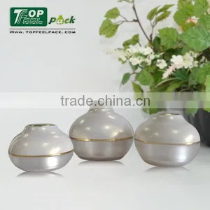 White Plastic Luxury Cosmetic Jar Luxury Ball Shape Empty Cream Acrylic Cosmetic Container thumbnail-1