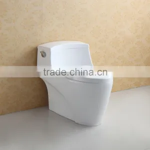 Freestanding Ceramic Siphon Flushing Glazed One Piece WC thumbnail-1