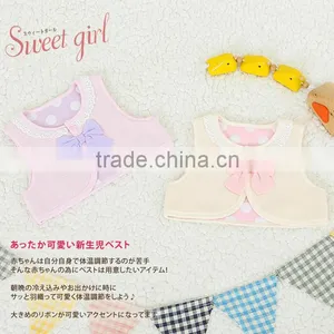 Japanese Wholesale Products High Quality Cute Newborns Baby Girl Clothes Vest for Winter Kids Wear Toddler Clothing Children thumbnail-4