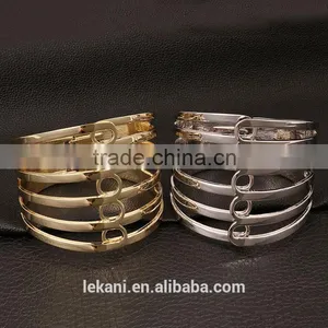 Hot New Arrival Heavy Metal Punk Style Strand Bangle For Women thumbnail-1
