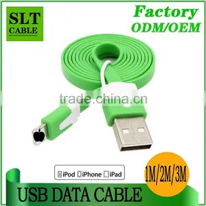 SLT Customized Colorful Flat Double Sided USB Cable for Iphone Custom Usb Cable thumbnail-2