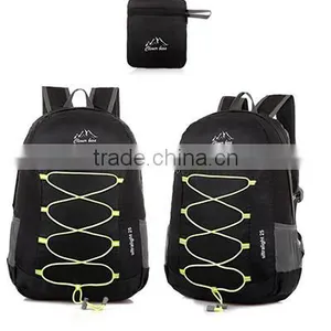 Fashion Waterproof Nylon Camping Backpack Can be Fold Shoulder Bag thumbnail-6