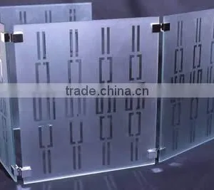 8mm Patterned Glass/ Acid Etched Glass for Shower Room/ Glass Door thumbnail-2